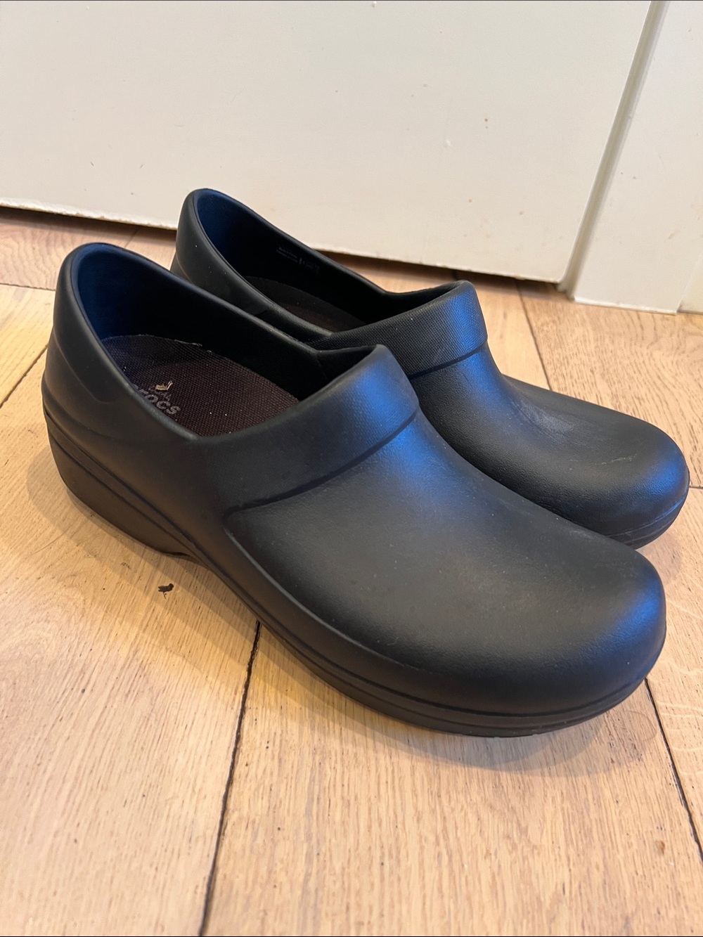 CROCS Men’s Black Slip-On Work Clogs